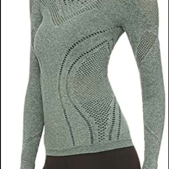 ALO YOGA Women’s Lark Long Sleeve Stretch Green Size Small in GUC - Picture 2 of 10